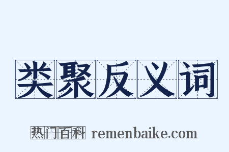 类聚反义词是什么意思的图片